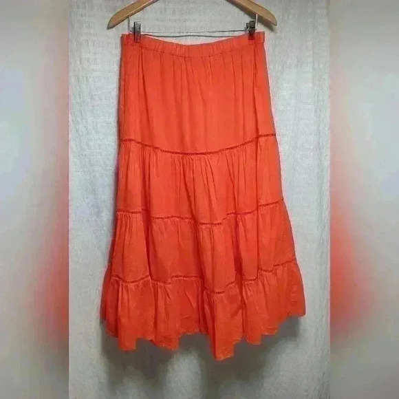 J.Crew teired skirt 💯 cotton. NWT. Ladies size M - Picture 2 of 7